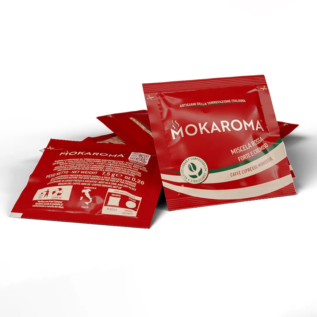 Cialde compostabili Mokaroma – miscela red