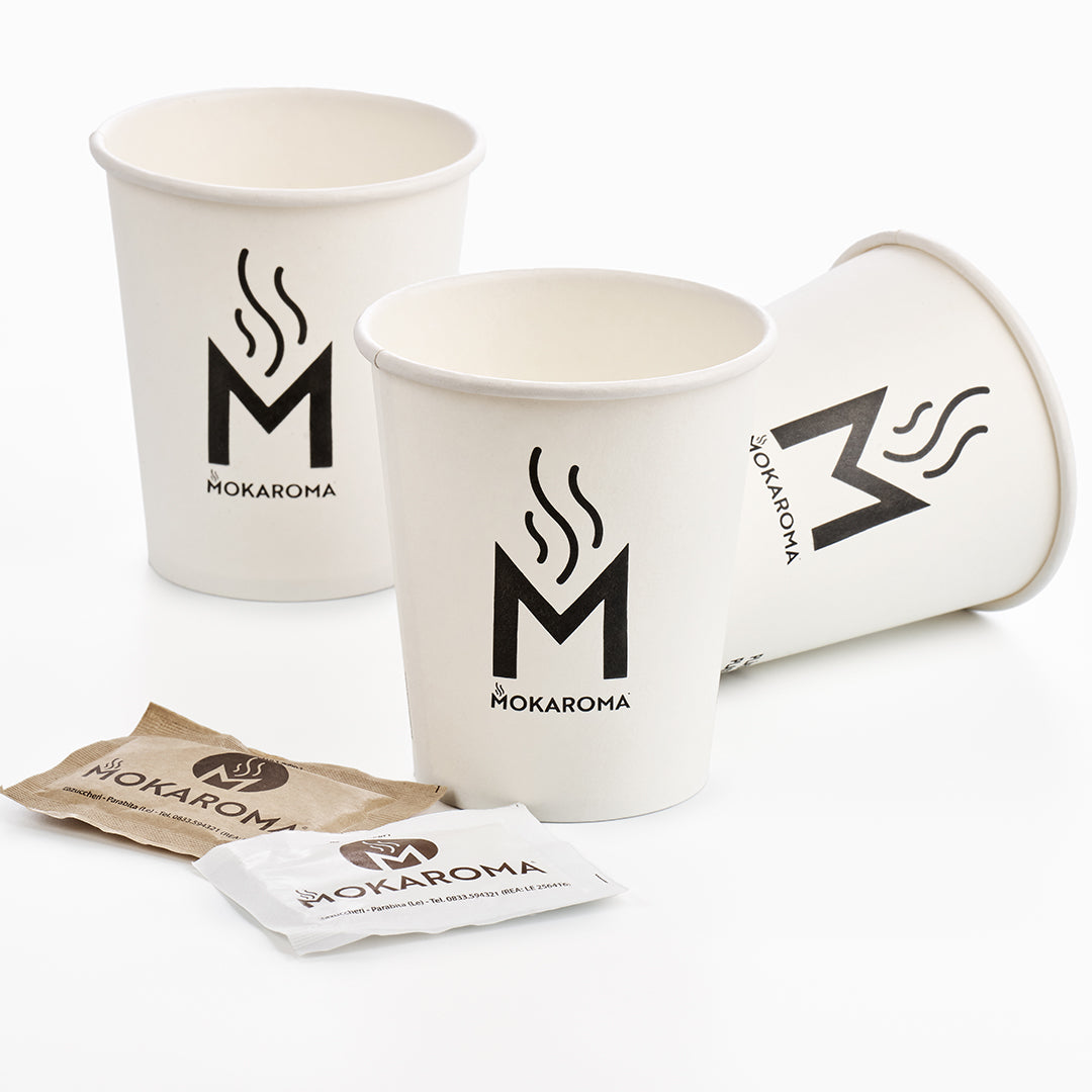 Kit Accessori 150 pz – Palette, Zucchero Bianco, Bicchieri in Carta