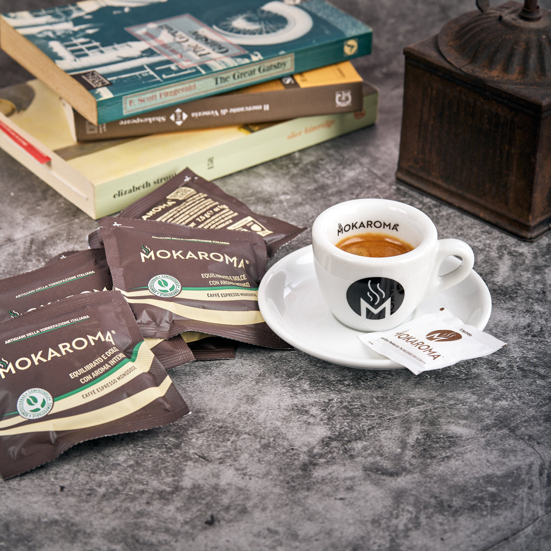 Cialde compostabili Mokaroma – miscela brown