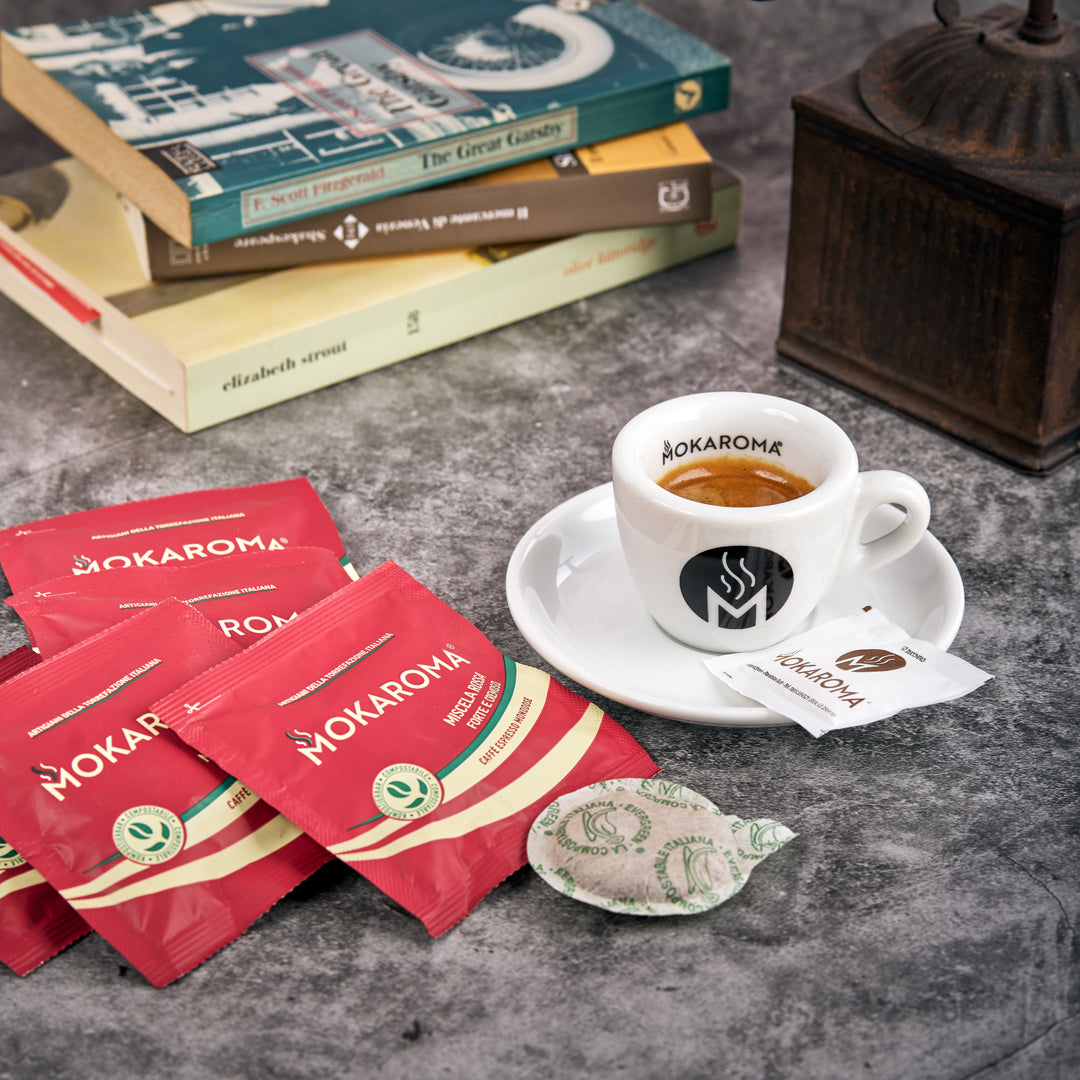 Cialde compostabili Mokaroma – miscela red