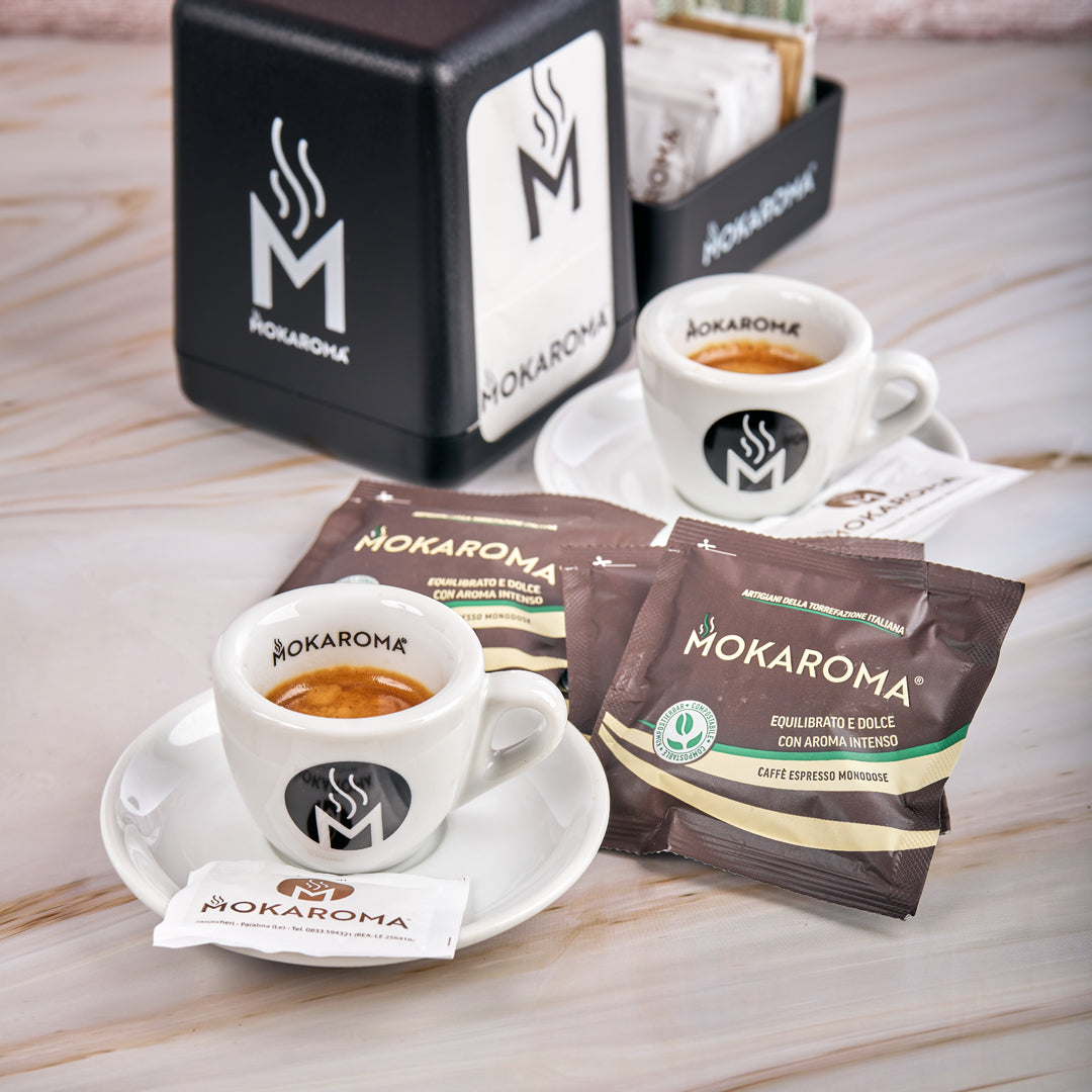 Cialde compostabili Mokaroma – miscela brown