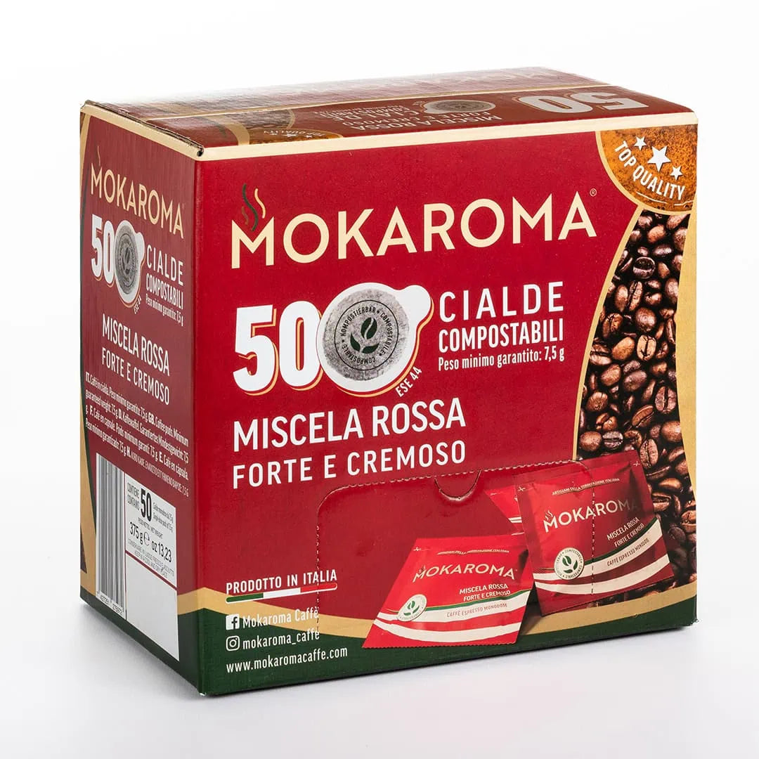Cialde compostabili Mokaroma – miscela red