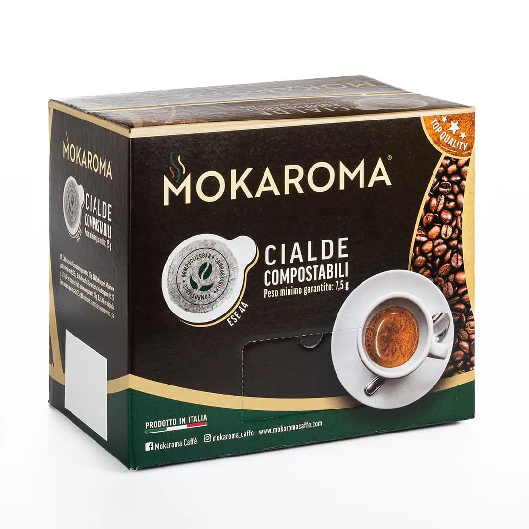 Cialde compostabili Mokaroma – miscela brown