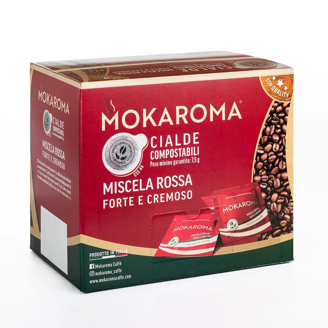Cialde compostabili Mokaroma – miscela red