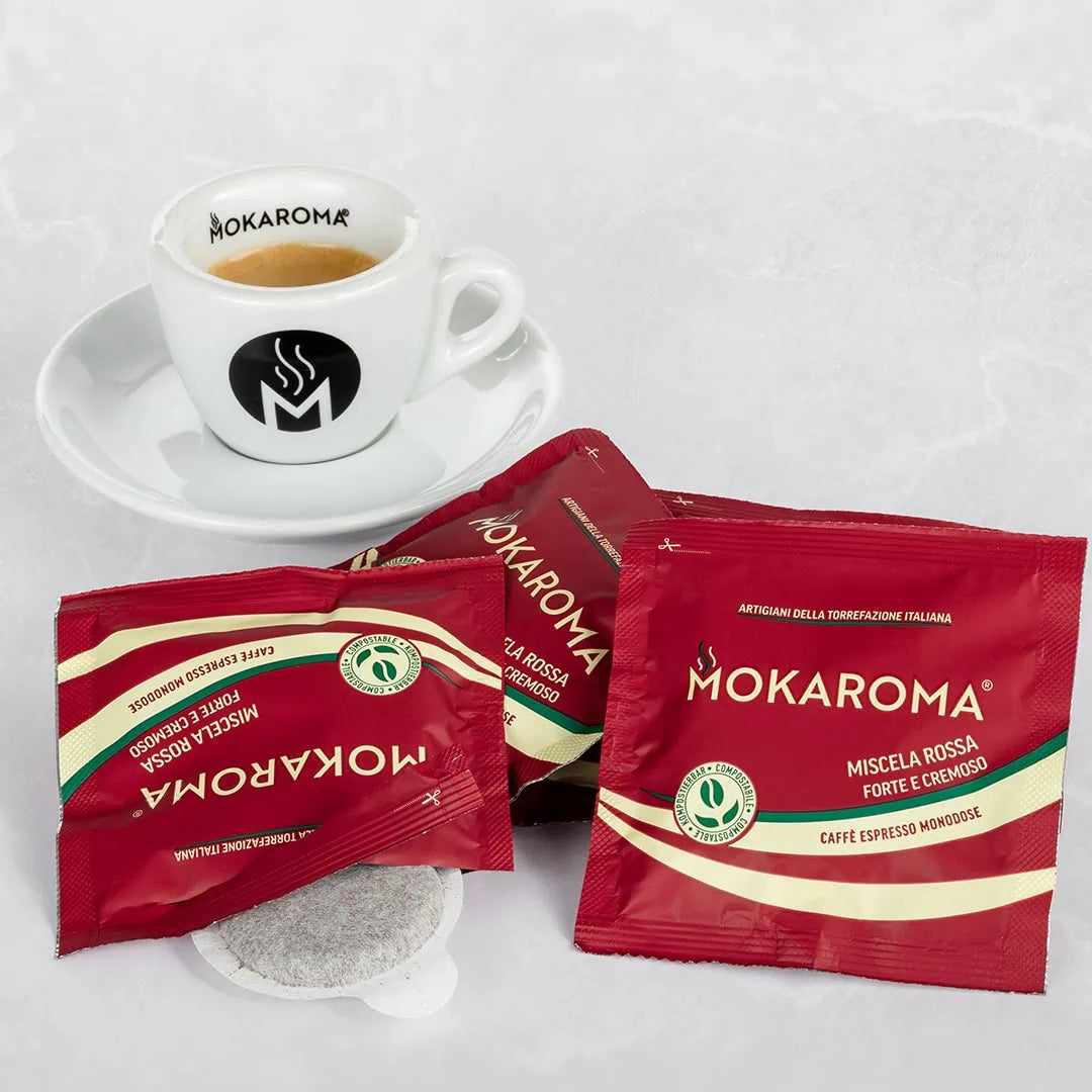 Cialde compostabili Mokaroma – miscela red